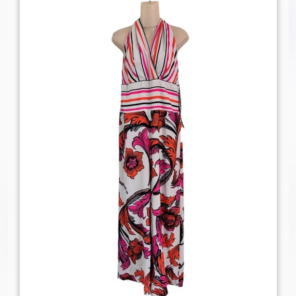 NWT Mianotte‎ halter jumpsuit - Picture 3 of 17